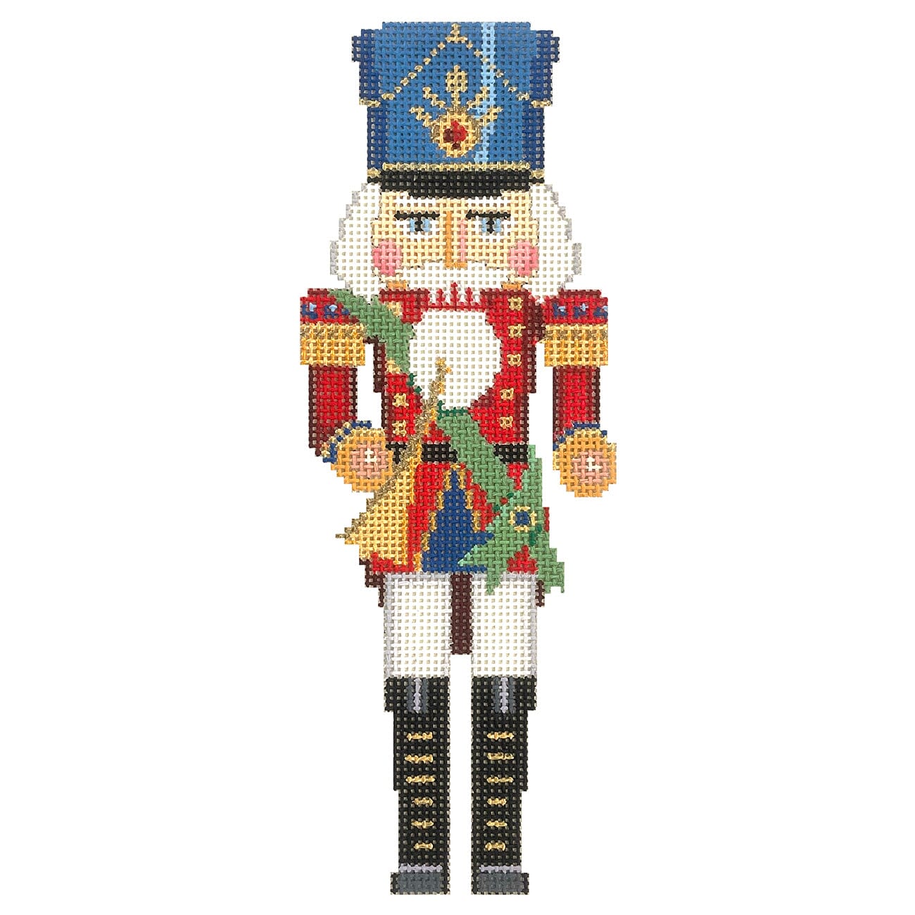 Nutcracker, Horn Player Painted Canvas Susan Roberts Needlepoint Designs Inc. - 1