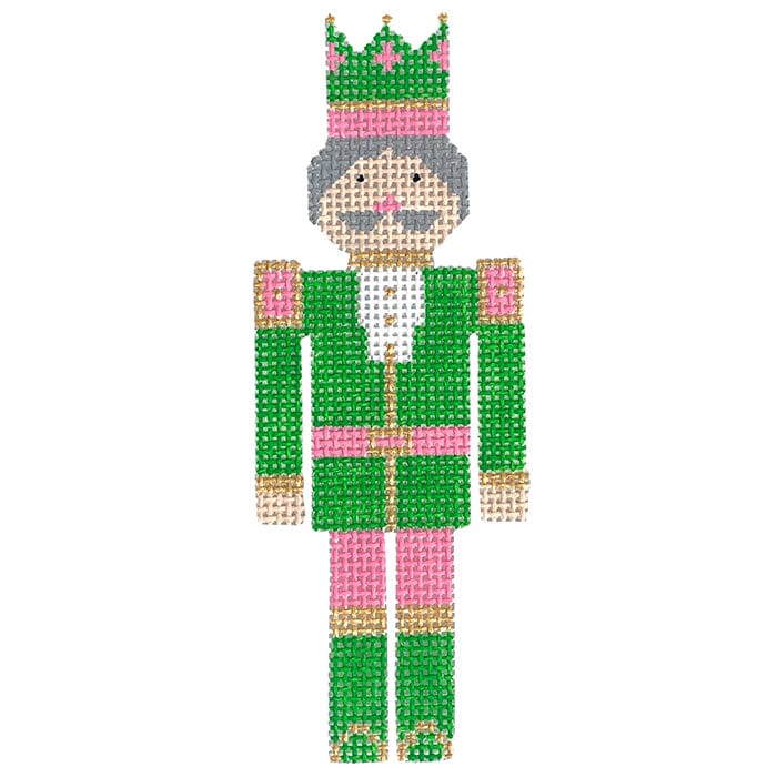 Nutcracker Painted Canvas SilverStitch Needlepoint