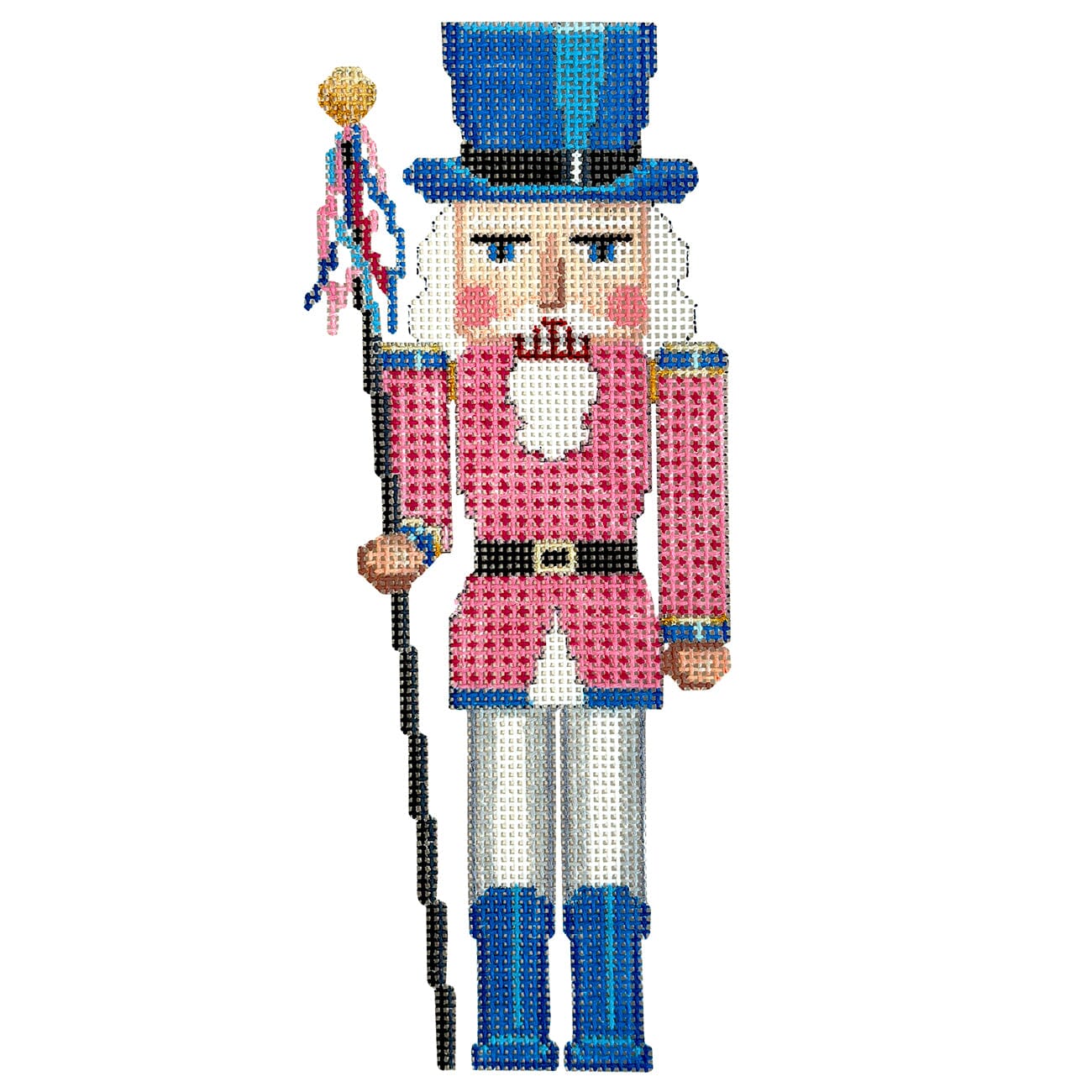 Nutcracker, Pink Parade Painted Canvas Susan Roberts Needlepoint Designs Inc. - 1