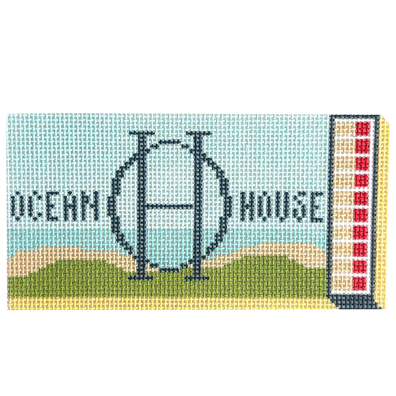 Ocean House Matchbox Ornament Painted Canvas Spruce Street Studio