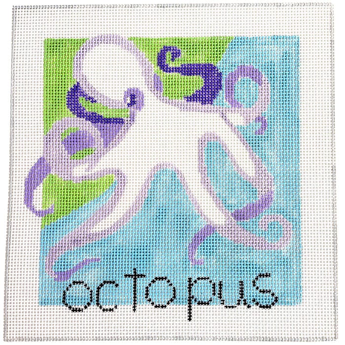 Octopus 8" Children's Collection Painted Canvas Jean Smith - 1