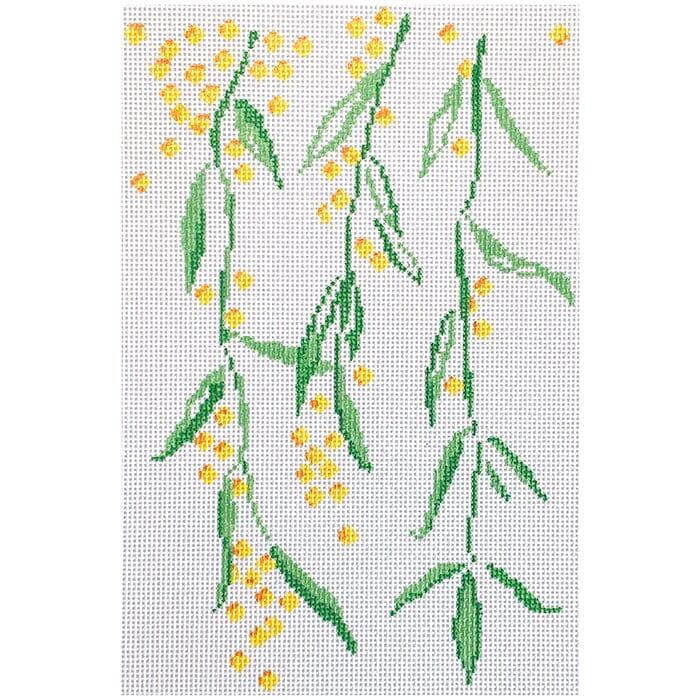 Olive Branch Painted Canvas Alice & Blue - 1