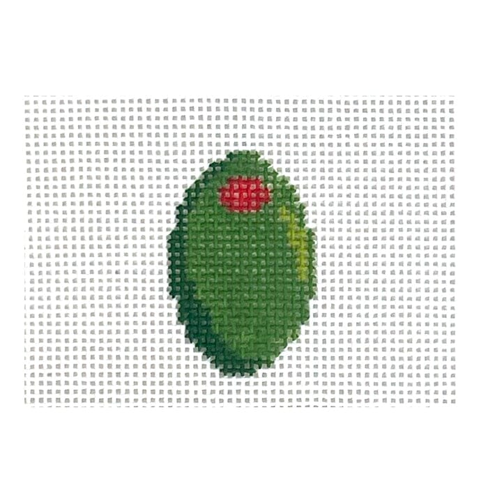 Olive Mini Painted Canvas MF Needlepoint