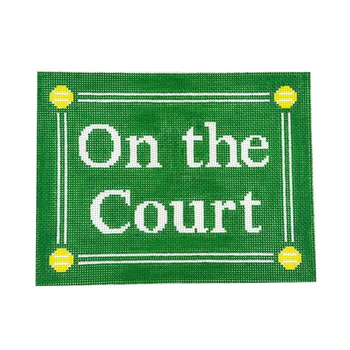On the Court Painted Canvas Ann Kaye Studio