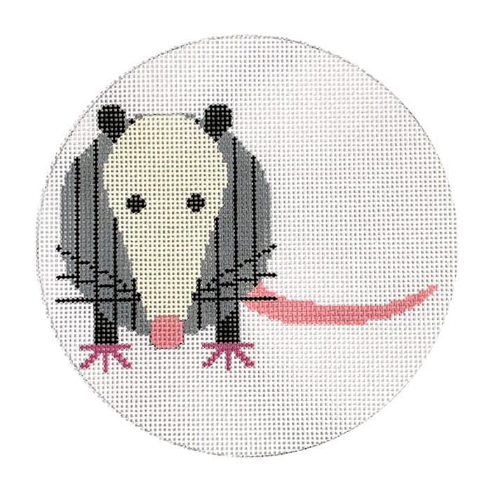 Opossum Ornament Painted Canvas Charley Harper