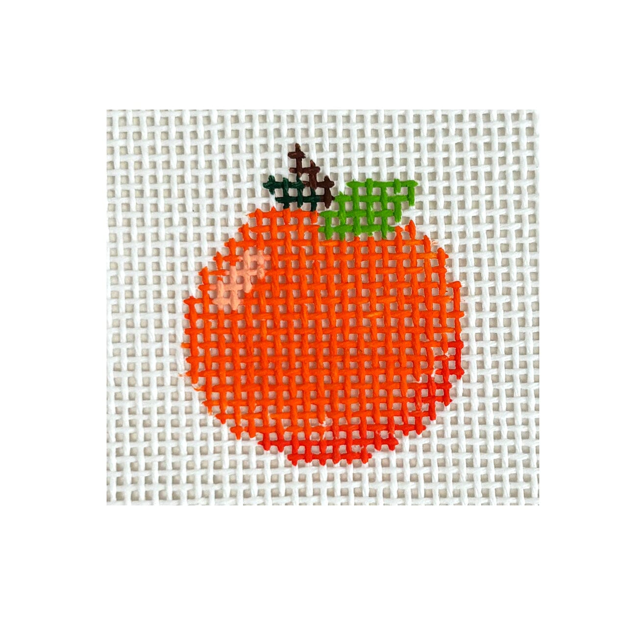 Orange Mini Painted Canvas MF Needlepoint - 1