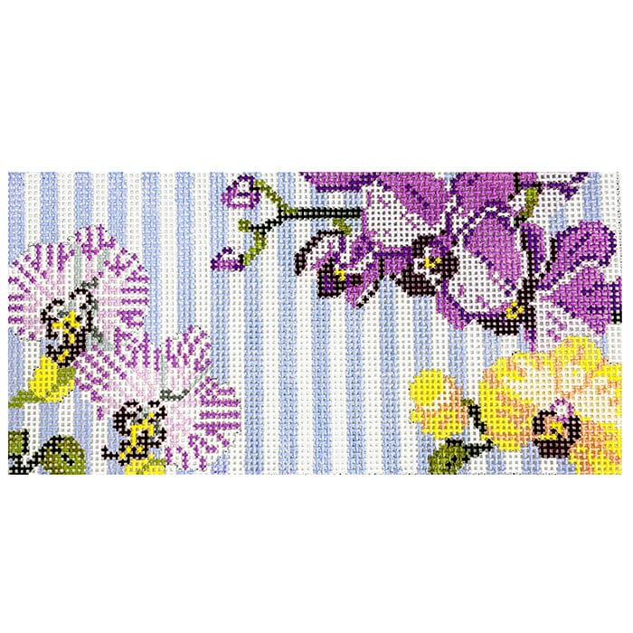 Orchid 3x6 Insert Painted Canvas The Gingham Stitchery - 1