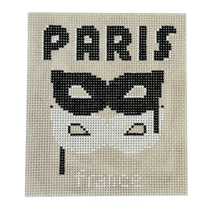 Paris Book Mini Painted Canvas Atlantic Blue Canvas