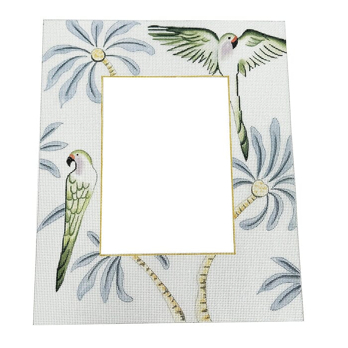 Parrots and Palms Frame Painted Canvas Colors of Praise - 1