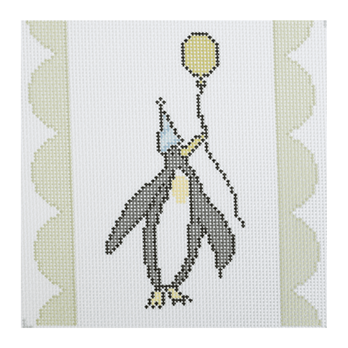 Party Penguin on 18 Printed Canvas Penny & Penny and Company - 1