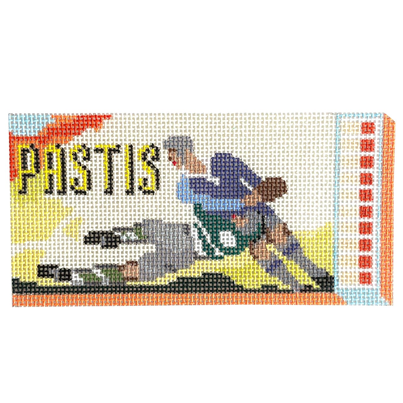 Pastis Matchbox Ornament Painted Canvas Spruce Street Studio