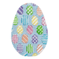 Patterned Eggs Egg with Stitch Guide Painted Canvas Associated Talents 