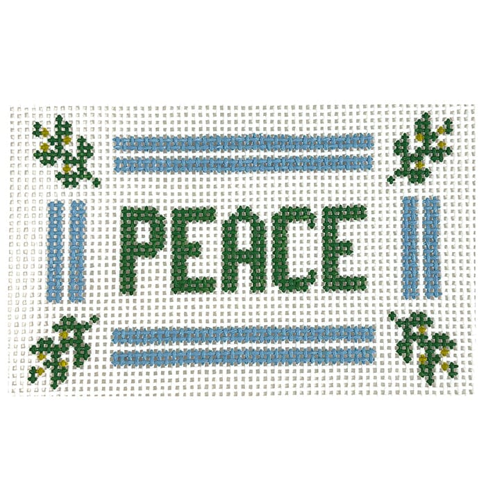 PEACE Canvas Painted Canvas Goodpoint Needlepoint