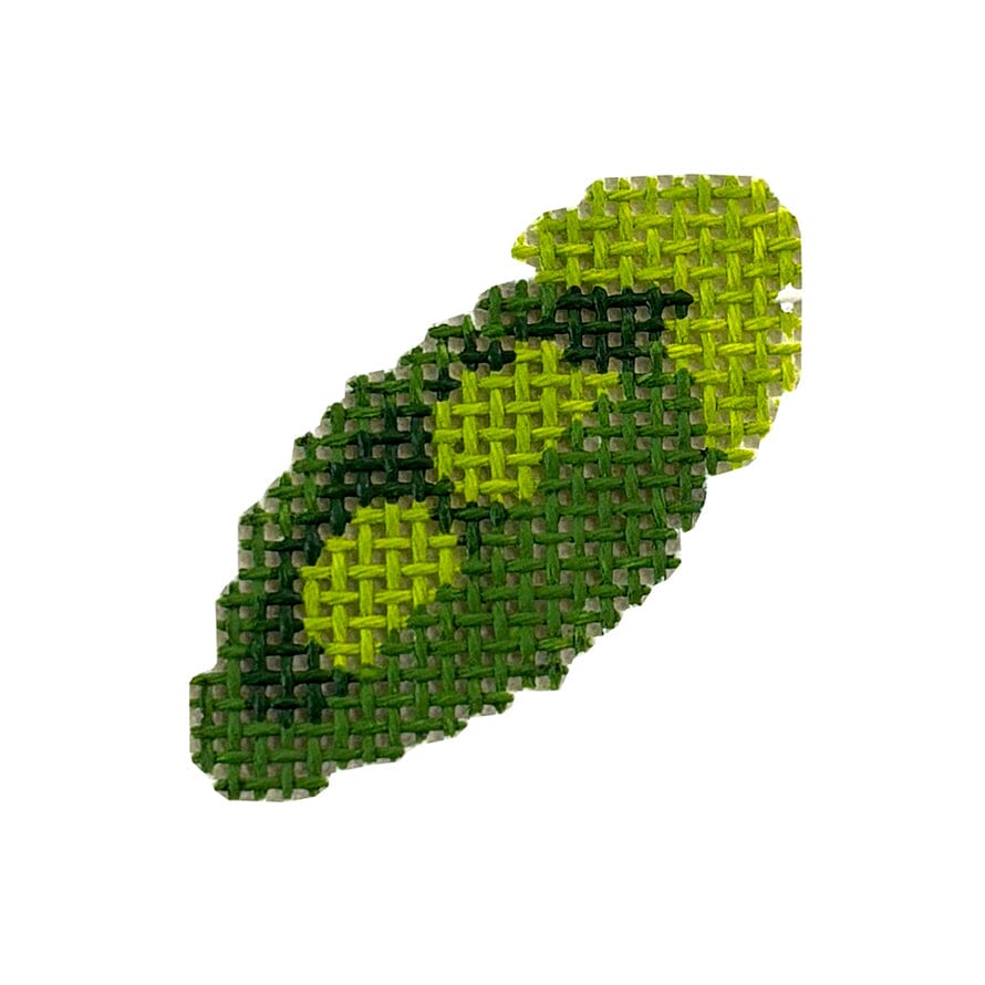Peas in a Pod Mini Painted Canvas Meg Francez Needlepoint