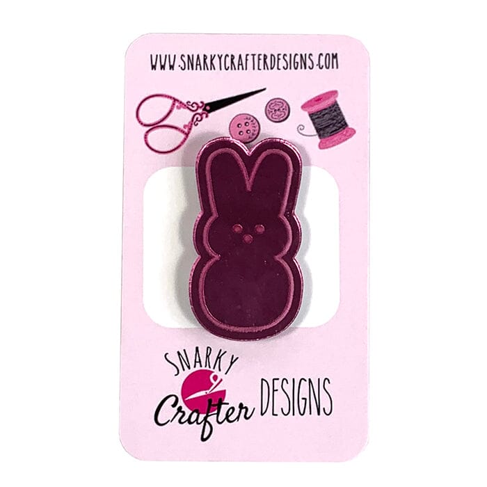 Peep Bunny Needleminder Pink Accessories Snarky Crafter Designs - 1