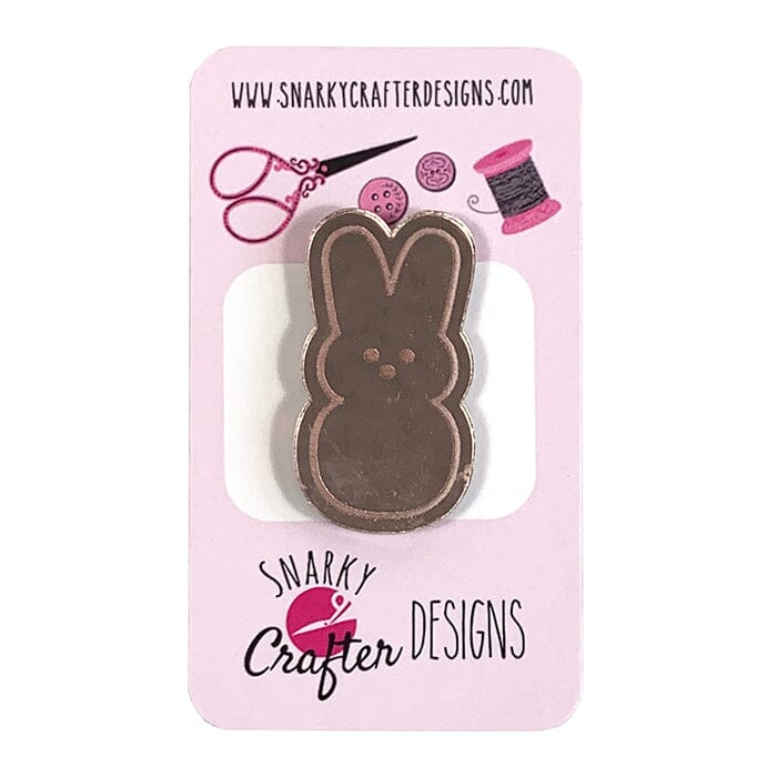Peep Bunny Needleminder Rose Gold Accessories Snarky Crafter Designs - 1