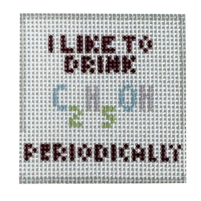 Periodically Alcohol (cozy insert) Painted Canvas Fire and Iris