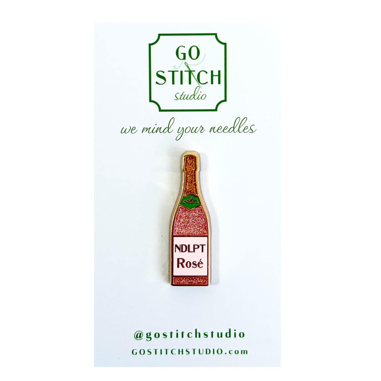 Petite NDLPT Rosé Needle Minder Accessories Go Stitch Studio - 1