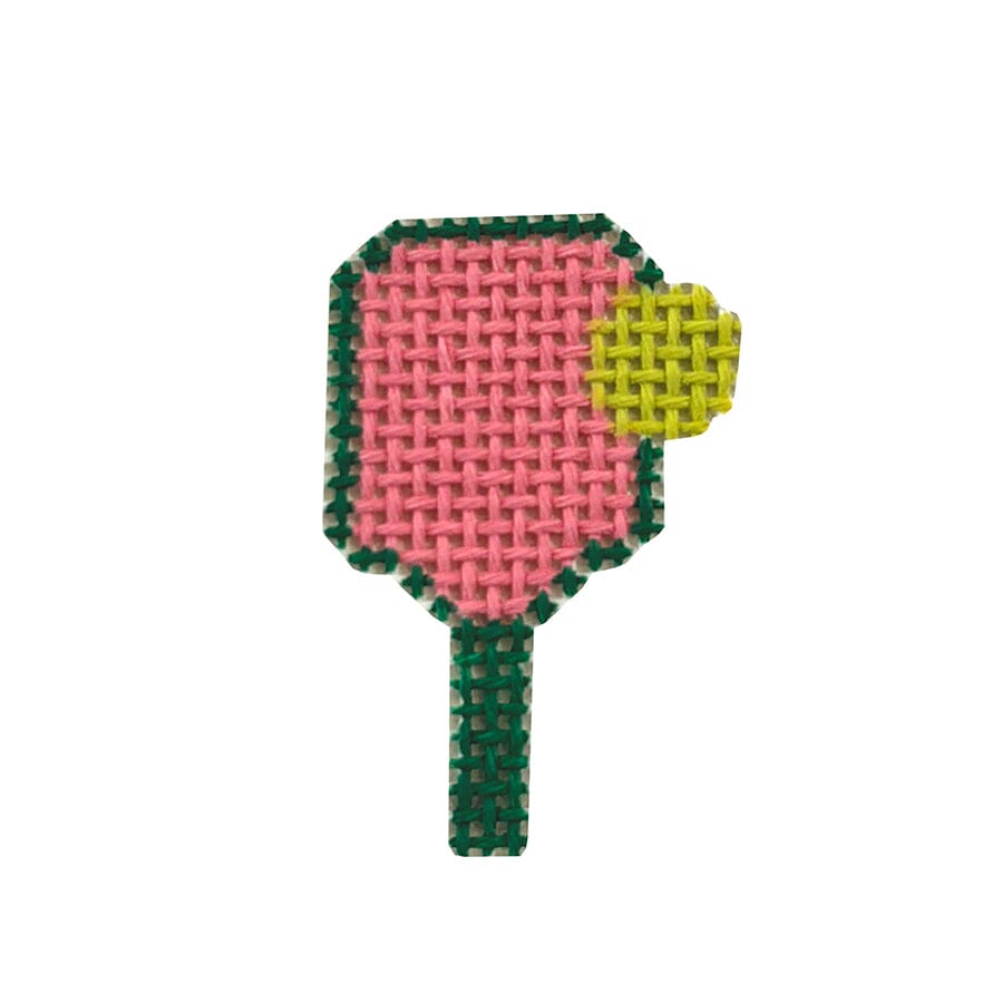Pickle Ball Mini Painted Canvas Meg Francez Needlepoint