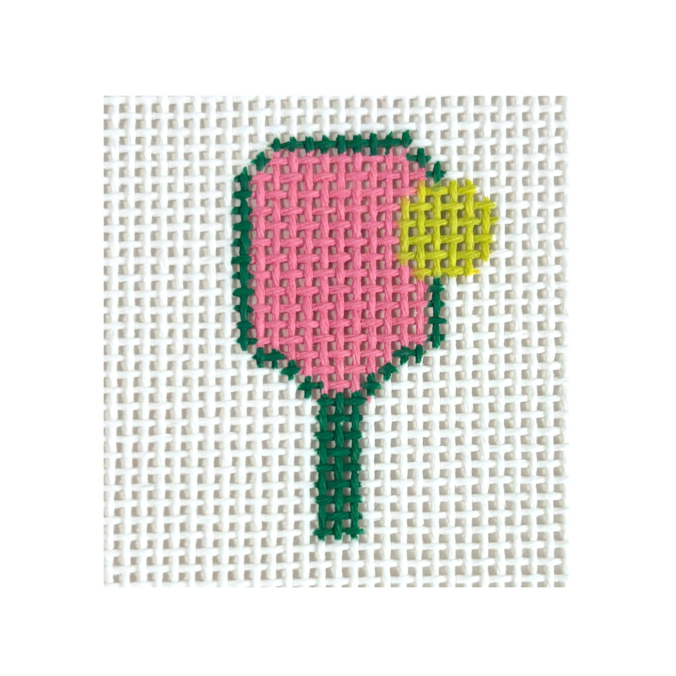 Pickle Ball Mini Painted Canvas MF Needlepoint - 1