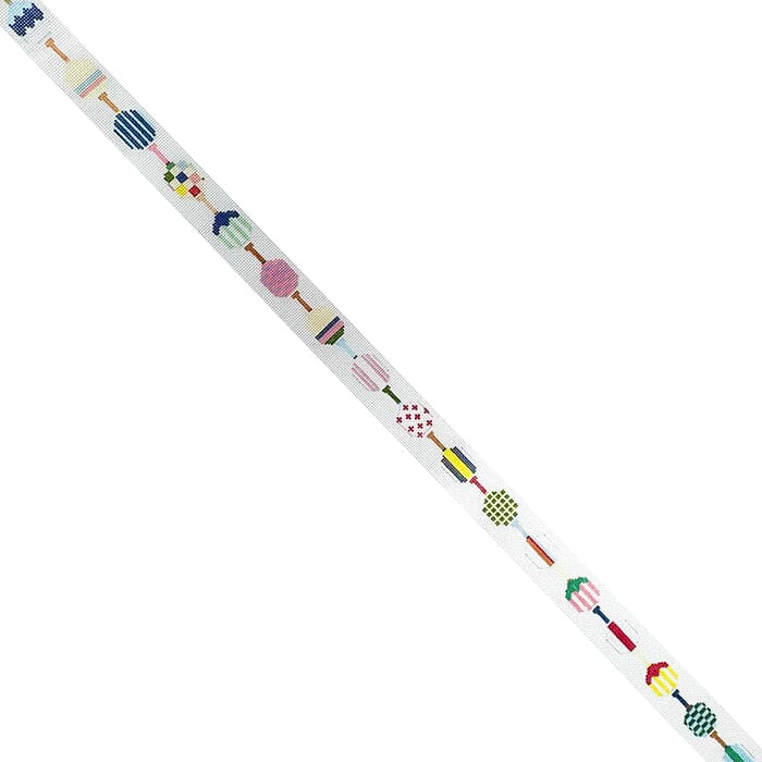 Pickle Paddle Belt Painted Canvas Mopsey Designs - 1
