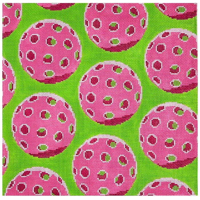 Pickleball Square Painted Canvas KCN Designers