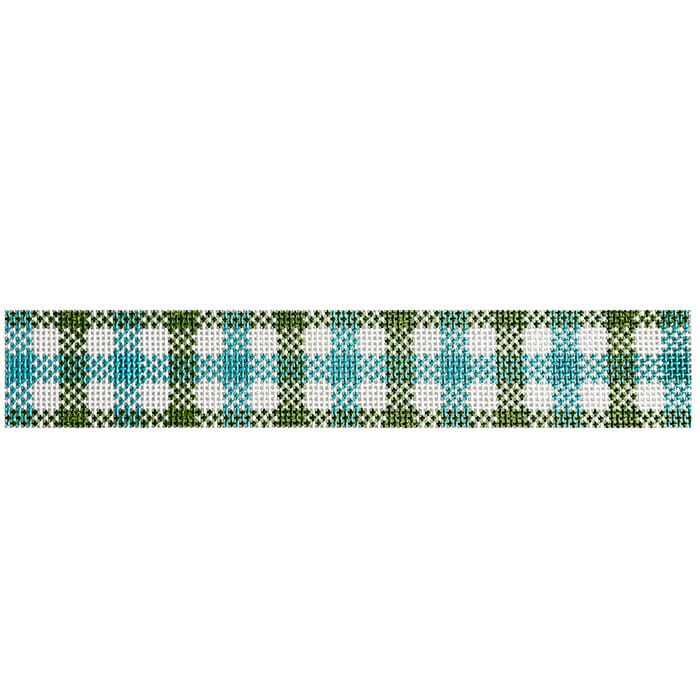 Pimlico Fern Key Fob Painted Canvas Wipstitch Needleworks - 1