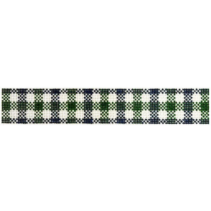 Pimlico Navy Key Fob Painted Canvas Wipstitch Needleworks - 1