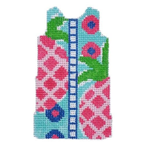Pineapple Shift Printed Canvas Two Sisters Needlepoint