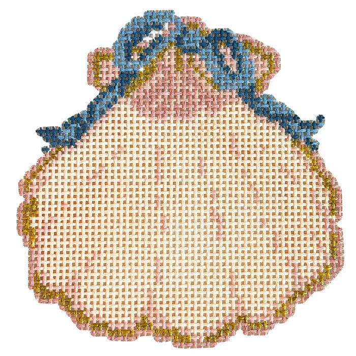 Plain Gilded Scallop Painted Canvas KCN Designers