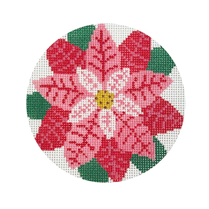Poinsettia Collab Ornament Painted Canvas Fire and Iris