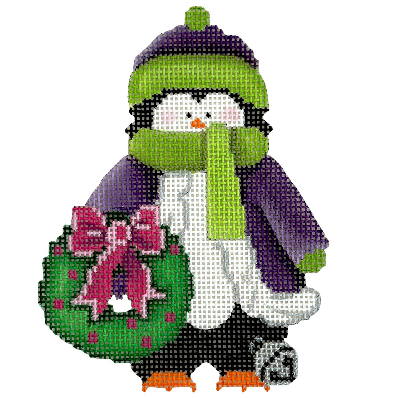 Polly the Penguin Printed Canvas Pepperberry Designs - 1