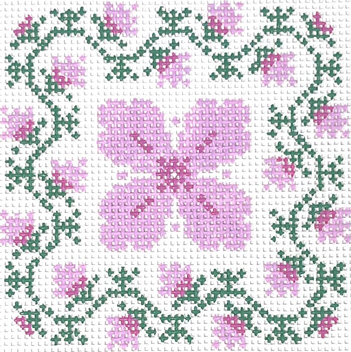 Primrose Square Pink Painted Canvas Thorn Alexander - 1