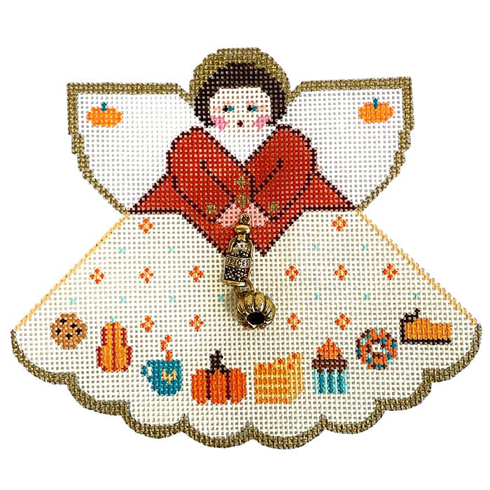 Pumpkin Spice Angel Painted Canvas Painted Pony Designs - 1