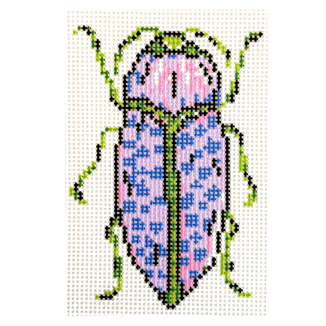Purple Beetle Printed Canvas KCN Designers - 1