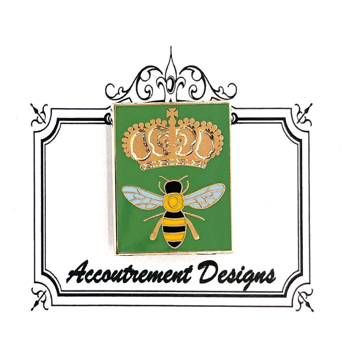 Queen Bee Green Needleminder Accessories Accoutrement Designs - 1