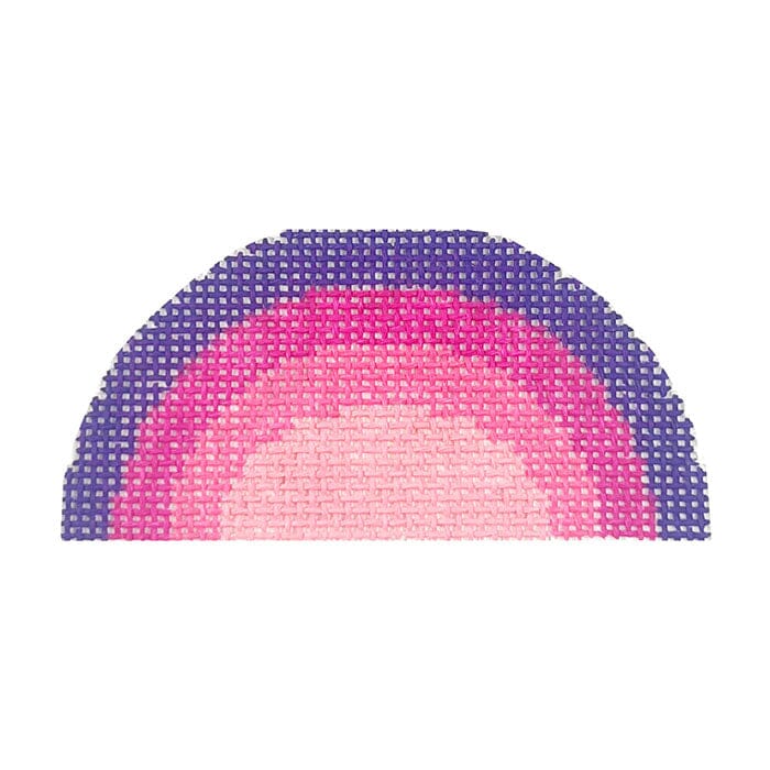 Rainbow Pink Colorway Painted Canvas Atlantic Blue Canvas - 1