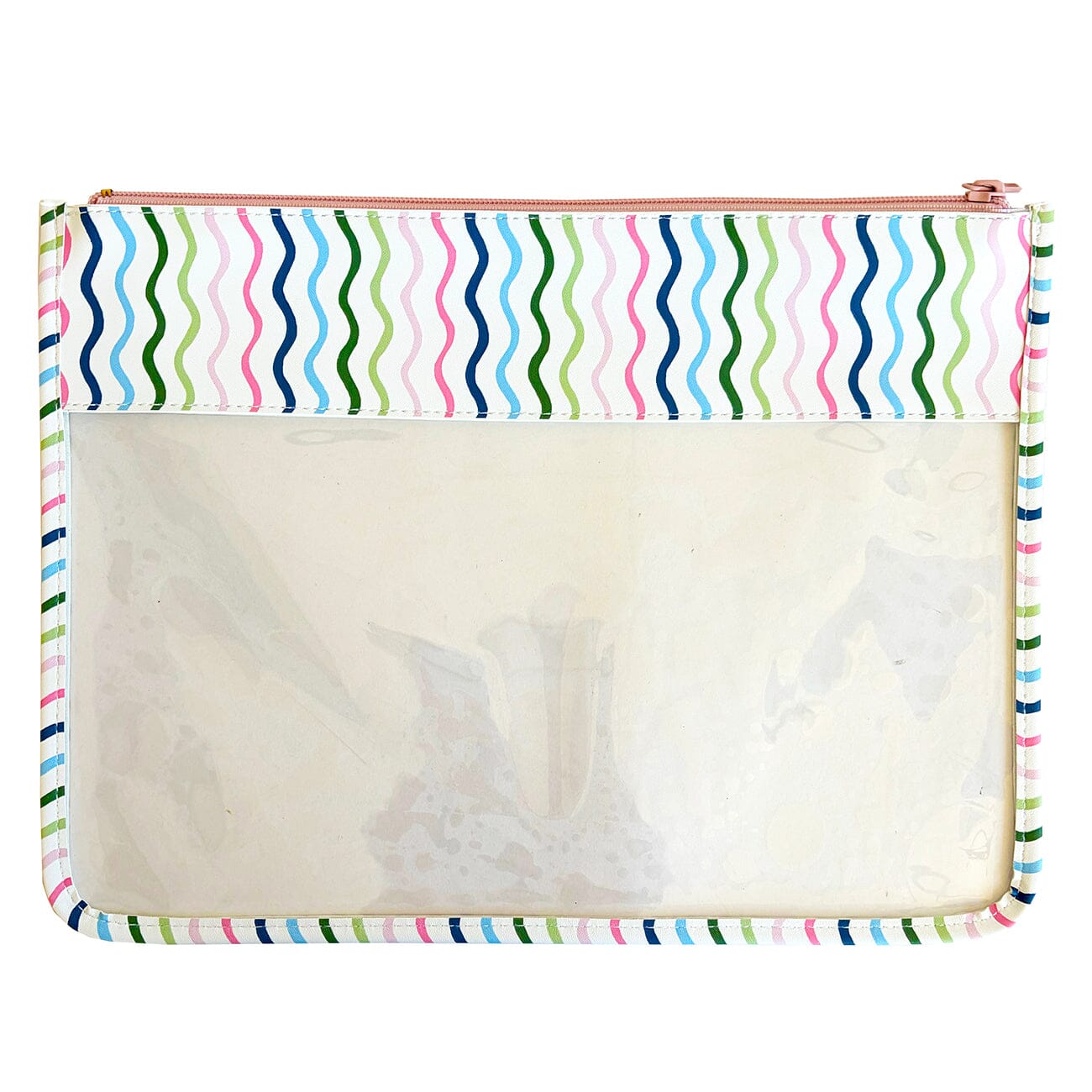 Rainbow Squiggle Peek Through Bag Accessories Goodpoint Needlepoint - 1