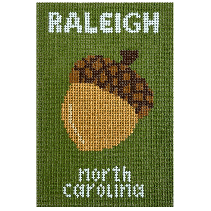 Raleigh Travel Book Passport Insert Painted Canvas Atlantic Blue Canvas - 1