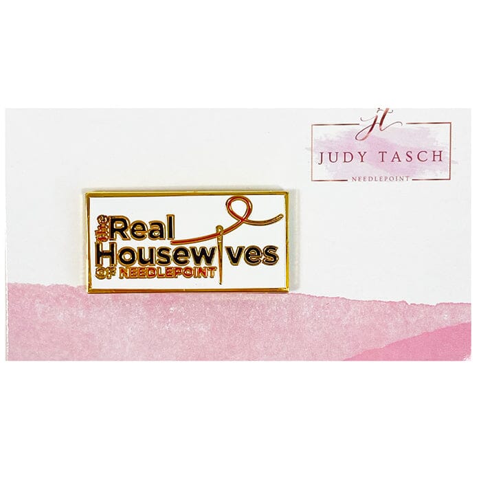 Real Housewives Needleminder Painted Canvas Judy Tasch Needlepoint - 1
