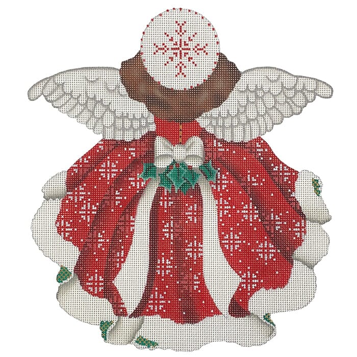 Red Angel Front & Back on 13 Painted Canvas Melissa Shirley Designs - 2