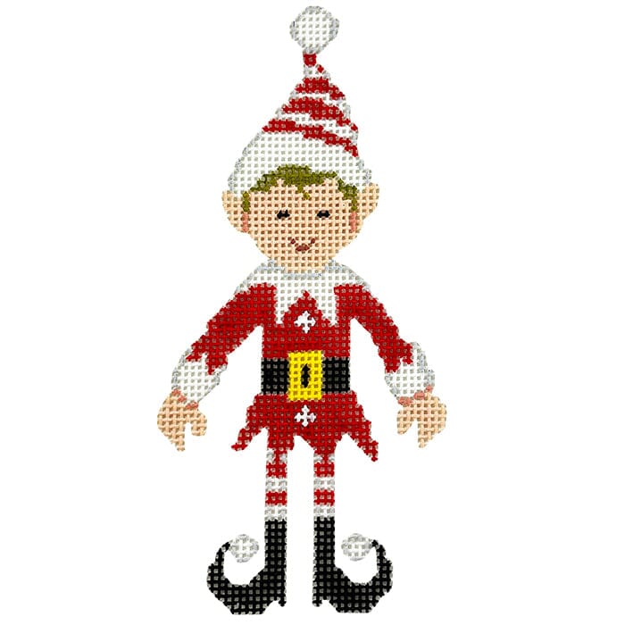 Red Elf Painted Canvas A Stitch in Time - 1