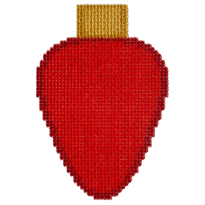 Red Lightbulb Printed Canvas Needlepoint To Go