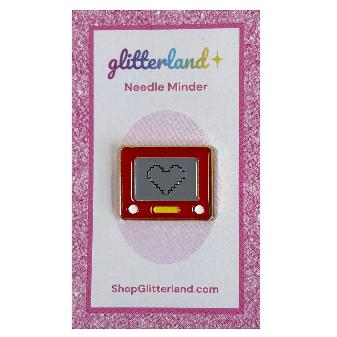 Red Sketch Toy Needle Minder Accessories Glitterland - 1