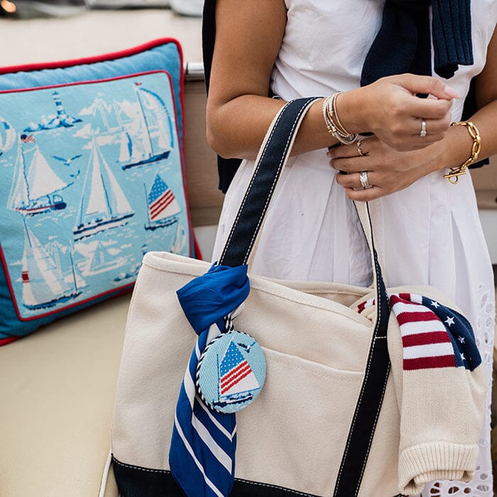 Regatta Coaster - US Flag Printed Canvas Kirk & Bradley