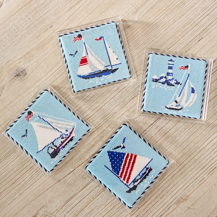 Regatta Coaster - US Flag Printed Canvas Kirk & Bradley
