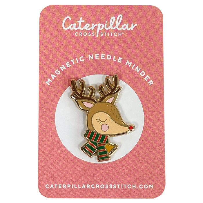 Reindeer Enamel Needleminder Accessories Caterpillar Cross - 1