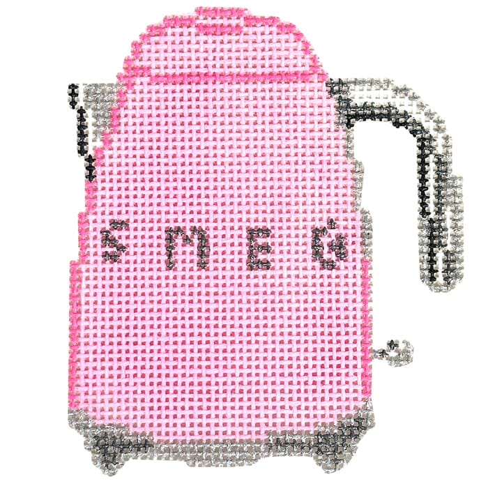 Retro Kettle Pink Painted Canvas Rachel Barri Designs - 1