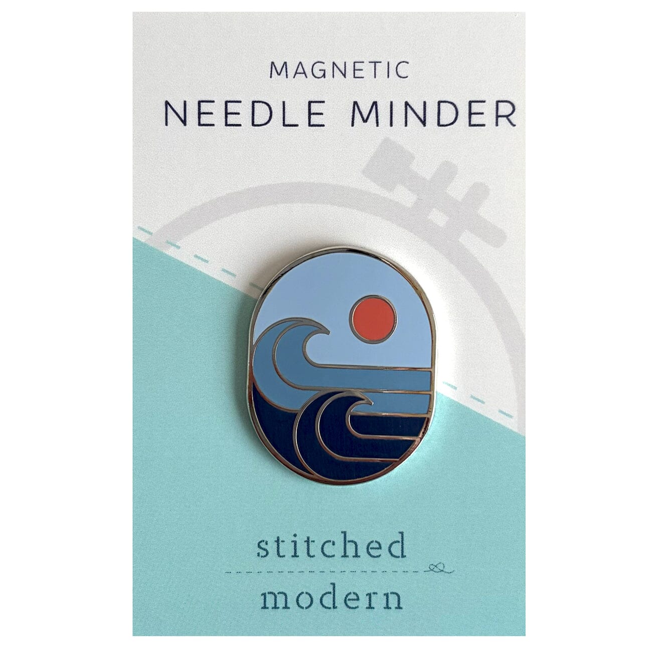 Rising Tide Oval Needle Minder Accessories Stitched Modern - 1