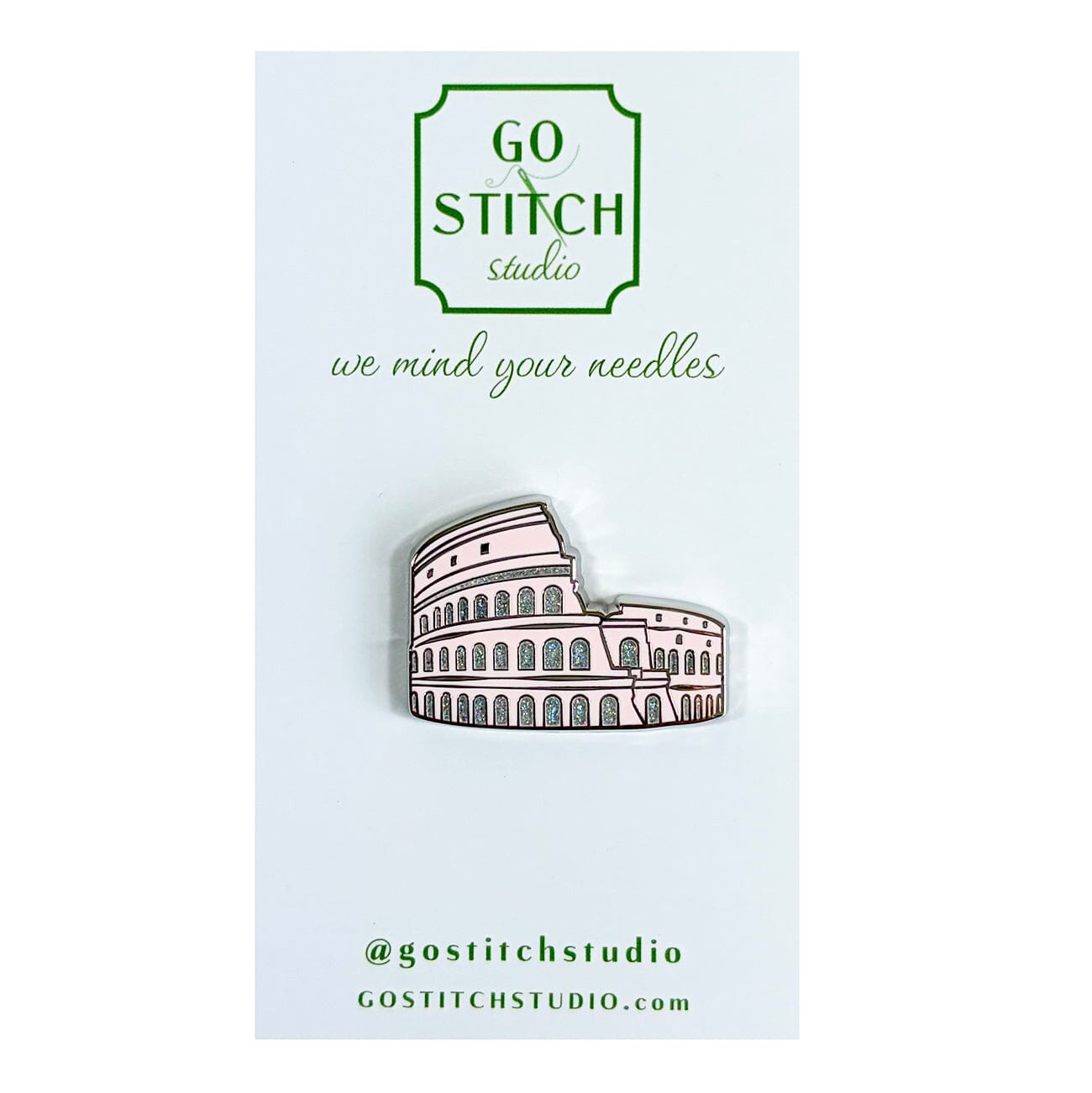 Roman Colosseum w/Glitter Needle Minder Accessories Go Stitch Studio - 1